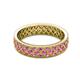 3 - Cailyn Pink Sapphire Eternity Band 