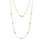 1 - Salina (7 Stn/2.6mm) Yellow and White Diamond on Cable Necklace 