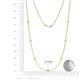 2 - Salina (7 Stn/2.3mm) Yellow Sapphire on Cable Necklace 