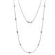 1 - Adia (9 Stn/2.3mm) Yellow Diamond on Cable Necklace 