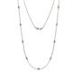 1 - Adia (9 Stn/2.7mm) Yellow Diamond on Cable Necklace 