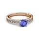2 - Salana Classic Tanzanite and Diamond Engagement Ring 