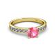 2 - Salana Classic Pink Tourmaline and Diamond Engagement Ring 