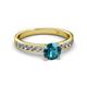 2 - Salana Classic London Blue Topaz and Diamond Engagement Ring 