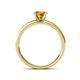 4 - Salana Classic Citrine and Diamond Engagement Ring 