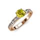3 - Salana Classic Yellow and White Diamond Engagement Ring 