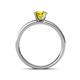 4 - Salana Classic Yellow and White Diamond Engagement Ring 