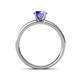4 - Salana Classic Tanzanite and Diamond Engagement Ring 