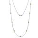 1 - Adia (9 Stn/3.4mm) Yellow Diamond on Cable Necklace 
