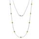 1 - Adia (9 Stn/4mm) Yellow Diamond on Cable Necklace 