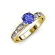 3 - Salana Classic Tanzanite and Diamond Engagement Ring 