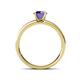 4 - Salana Classic Iolite and Diamond Engagement Ring 