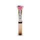 5 - Salana Classic Pink Tourmaline and Diamond Engagement Ring 