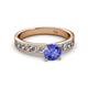 2 - Salana Classic Tanzanite and Diamond Engagement Ring 