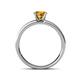 4 - Salana Classic Citrine and Diamond Engagement Ring 
