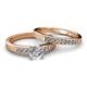 2 - Merlyn Classic Diamond Bridal Set Ring 