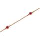 2 - Aizza (5 Stn/2.4mm) Ruby Station Bracelet 