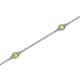 2 - Aizza (5 Stn/2.4mm) Yellow Sapphire Station Bracelet 