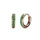 1 - Cianna 1.80mm (0.20 ctw) Petite Emerald Hoop Earrings 