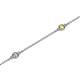 2 - Aizza (5 Stn/2.4mm) Yellow Sapphire and Diamond Station Bracelet 