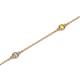 2 - Aizza (5 Stn/2.4mm) Yellow Sapphire and Diamond Station Bracelet 