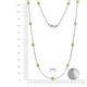 2 - Asta (11 Stn/4mm) Yellow Sapphire on Cable Necklace 