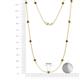 2 - Asta (11 Stn/4mm) Smoky Quartz on Cable Necklace 
