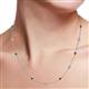 3 - Asta (11 Stn/4mm) Black and White Diamond on Cable Necklace 