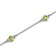 2 - Aizza (5 Stn/3mm) Yellow Diamond Station Bracelet 