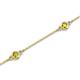 2 - Aizza (5 Stn/3mm) Yellow Diamond Station Bracelet 