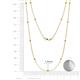 2 - Lien (13 Stn/1.9mm) Yellow Diamond on Cable Necklace 