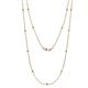 1 - Lien (13 Stn/1.9mm) Yellow Diamond on Cable Necklace 