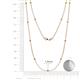 2 - Lien (13 Stn/1.9mm) Yellow Diamond on Cable Necklace 