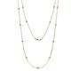 1 - Lien (13 Stn/2.3mm) Yellow Diamond on Cable Necklace 