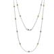 Lien (13 Stn/2.6mm) Yellow Diamond on Cable Necklace 
