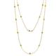 1 - Lien (13 Stn/2.6mm) Yellow Diamond on Cable Necklace 