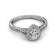 2 - Raisa Desire Pear Cut Diamond Halo Engagement Ring 