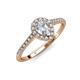 3 - Alba Desire Pear Cut Diamond Halo Engagement Ring 
