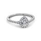 2 - Arella Desire Pear Cut Diamond Halo Engagement Ring 