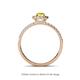 4 - Amaya Desire Oval Cut Yellow Sapphire and Diamond Halo Engagement Ring 