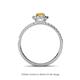 4 - Amaya Desire Oval Cut Citrine and Diamond Halo Engagement Ring 