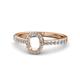 1 - Verna Desire Semi Mount Halo Engagement Ring 