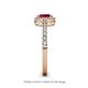 5 - Verna Desire Oval Cut Ruby and Diamond Halo Engagement Ring 