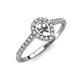 3 - Arella Desire Semi Mount Halo Engagement Ring 