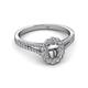 2 - Raisa Desire Semi Mount Halo Engagement Ring 