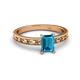 2 - Niah Classic 7x5 mm Emerald Shape London Blue Topaz Solitaire Engagement Ring 