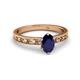 2 - Niah Classic 7x5 mm Oval Shape Blue Sapphire Solitaire Engagement Ring 