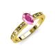 3 - Niah Classic 7x5 mm Oval Shape Pink Sapphire Solitaire Engagement Ring 