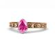 1 - Niah Classic 7x5 mm Oval Shape Pink Sapphire Solitaire Engagement Ring 