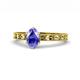 1 - Niah Classic 7x5 mm Oval Shape Tanzanite Solitaire Engagement Ring 